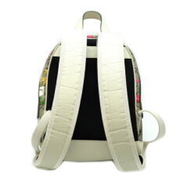 Gucci Backpack Daypack GG Supreme Flower Beige - Picture 2 of 9